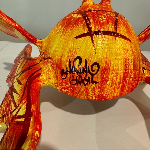 Handmade Crab Cute Figure Statue Decor Handcrafted - Picture 7 of 13